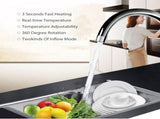 110V Hot Water Heater ElectricKitchen Bathroom Fast Heating Tap Water Faucet with LED Digital V1192-AZ-W-31120