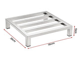 Giantz 35x35cm Dunnage Rack 2-Pack Stainless Steel Kitchen Floor Stand DNR-SS-35X2