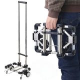 A4 Ultra-Foldable Shopping Cart Stainless steel frame rust-proof and durable, folds to A4 size V1232-XLC-A4-001