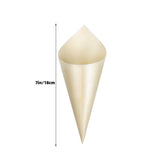 120Pcs Disposable, 7" Multi Function Food Dessert Cones for Appetizers Ice Cream Weddings Birthdays V1369-AZ3-W-15790