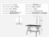 Pet Grooming Table Arm with Clamp, 915 x 610mm Dog Grooming Station, Foldable Pets Grooming Stand V952-ZDMRZ36INCH0NADPDV0