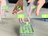 Ice Cube Trays - Ice Cube Tray with Lid and Container - 56 Ice Cube Molds - 2 Containers and Ice V1259-DP01-BO-248