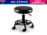 Levede 2x Salon Stool Swivel Bar Stools T4498-BKSTANDX2