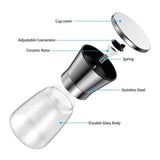 Salt and Pepper Grinder Set of 2 - Refillable Salt and Pepper Shakers Salt and Pepper Mill with V1366-AZ2-W-24281