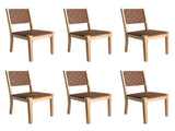 Levede Dining Chairs Accent Chair Lounge x6 CH1100-2-BRX3