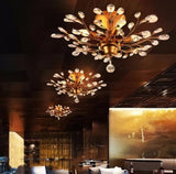 Crystal Chandelier Vintage, 4 Lights, Gold V178-34641