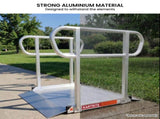 Kartrite Aluminium Safety Handrails for Kartrite 3ft Wheelchair Ramp WCR-01H-3FT-HND