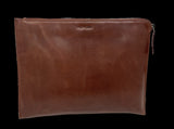 Futura Mens Document Satchel Office Travel College Bag - Brown V563-A1979LBROWN