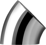 4 Pack OD 3 Inch 45 Degree Bend Tube Exhaust Elbow Pipe, 304 Stainless Steel Mandrel Bend Elbow for V1258-DP02-C-3093