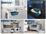 Hanging Folding Mini Trash Can for Kitchen Cabinet Door, Small Collapsible Garbage Bin Under V1369-AZ3-W-01918