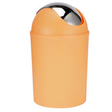 Mini Flip Lid Home Living Room Bedroom Desktop Bedside Plastic Trash Can Garbage BinOrange V1294-YM0901-3117200123612