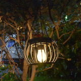 Solar Outdoor Lights Upgraded Hanging Solar Lantern Metal Solar Lights Outdoor Waterproof Lanterns V1192-AZ-W-16260