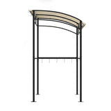 Instahut Gazebo Outdoor BBQ Grill Patio Garden Marquee Shade Shelter Shelf Hooks Beige GAZEBO-IR-HF-BBQ01-BG