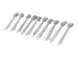 100PCS Ground Nail Galvanized Iron Rust Proof Artificial Turf Stakes for Weed Barriers Tent Garden V1294-YM0706-3111230171111