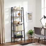 5-Tier Industrial Bookcase, Rustic Brown V178-58484