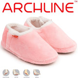 ARCHLINE Orthotic Slippers Closed Scuffs Pain Relief Moccasins - Pink - EUR 38 V563-AS701-PINK-38