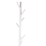 Clothes Tree Solid Wood Round Corner Simple Fashionable Beautiful Coat Hanger for Living Room White V1294-YM0716-3117220157411