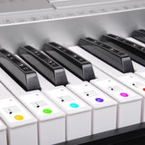Karrera 61-Key Electronic LED Keyboard Piano with Stand - Silver EKB-CHJ-61-SL-LED
