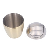Desktop Small Trash Can Multipurpose 304 Stainless Steel Mini Trash Can with Lid for Tabletop V1294-YM0710-3117230259811