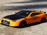 1/24 2.4GHz RC Drift Car 4WD High Speed Remote Control Racing Vehicle Orange for 3 year old V1263-JX-7287-2
