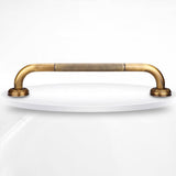 Antique Style Brass Carved Shower Tub Safety Grab Bar Wall Mounted Bathroom Accessories V1294-YM0722-JY04616