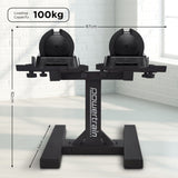 Powertrain 2 x 25kg 50kg GEN2 Pro Adjustable Dumbbell Set Home Gym Weights with Stand DMB-TD1-AD3-2S
