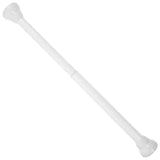 Heavy Duty Extendable Plastic Tension Curtain Rod Poles, Adjustable White Window Rods V1369-AZ3-W-20960