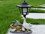 Creative Cute Duck Resin Flower Pot Solar Outdoor Light, Courtyard and Garden Decorative V1265-AU-LD-055