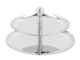 Fruit Tray Stainless Steel 2 Layers Multifunctional Durable Self Service Cupcake Stand for Home V1294-YM0710-3118210271911
