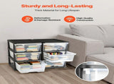 Plastic Storage Drawers, 2 Pack Storage Organizer Drawer, 6 Drawers Closet Organization and Storage V952-CWCT1YKLDD1GCPFV6001V0