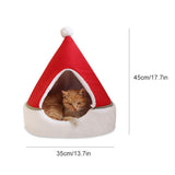 Cat Tent Cave Bed Christmas Tree Cat House Bed Comfortable Triangle Cat Bed Pet Tent House V1294-YM0717-10024924