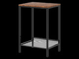 Levede Industrial Side Table 2-Tier Shelf End Table NI1065-BR-AU