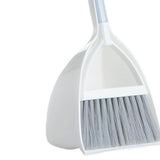 Kids Dustpan Set Soft Fur Plastic Small Broom Dustpan for Baby Kids Toys Kindergarten Gray White V1294-YM0716-3117220141614