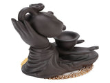 Incense Holder Creative Purple Sand Relaxing Backflow Incense Holder for Spa Yoga Meditation V1294-YM0901-3117250010511