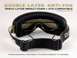 DOTUGE DGZ-12XS Ski Goggles with Italian REVO Coated Dual-Layer Anti-Fog Lens, UV400 Protection, V1341-ZY-5JCHMHUV-F