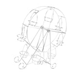 Cupcake Display Rack Iron Rotatable Eight Cupcakes Wheel Cupcake Stand for DIY Birthday Party V1294-YM3118220247611-0421