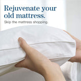 Bamboo Pillowtop Mattress Topper Luxury Bedding Mat Pad Protector Cover King Single 108 x 203 cm V201-W12782545