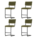 Artiss 4x Bar Stools Velvet Chairs Green BA-HY-005-GNX4