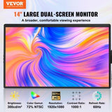 Laptop Screen Extender 14in HD 1080P Portable Monitor for 13"-17" Laptop V952-BXSDNXSQ14YCZA95CV3