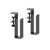 Adjustable Side Laptop Mount, No Drill Desk Storage Organizer, Metal Hanging Notebooks Holder, V1192-AZ-W-1100