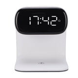 Digital Alarm Clock with Wireless Fast Charging Station 15W Touch Smart Lamp 3 Colors Nightlight for V1294-YM0901-3115250115011