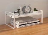 Desktop Bookshelf Organizer Desktop Organizer Office Storage Rack Warm White Simple Style V1294-YM0521-3117220297011