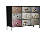 Levede 9 Chest of Drawers Storage Cabinet CH1120-9-BR
