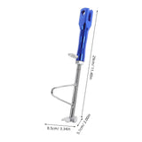 Adjustable Motorcycle Kickstand with Extendable Side Stand and Nonslip Support Parking V1369-AZ3-W-13149