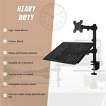 Monitor Mount & Laptop and Tablet Shelf Stands Holders Adjustable Workspace Arm V63-836931