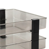 Desk File Letter Tray Layered Classified Documents Rack Acrylic Office Storage Rack Dark Black 2 V1294-YM0626-3117220312911