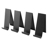 4PCS Brochure Holder Black Vertical Metal Carbon Steel Brochure Display Stand for Stores Trade Fairs V1294-YM0901-3117250041511