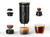 BALCK Upgraded Portable Coffee Maker with Temperature and Power Display, USB-C Charging, V1102-BXSKFJ001