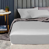 Ramesses 1500TC Elite Egyptian Cotton Sateen Fitted Sheet Combo Set Silver Mega Queen V442-KIT-FITTEDSS-1500TCEGYPTIANC-SILVER-MQ