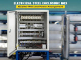 NEMA Steel Enclosure, 20 x 12 x 10'' NEMA 4X Steel Electrical Box, IP66 Waterproof & Dustproof, V952-DQXJSTCFS50X30X25V0